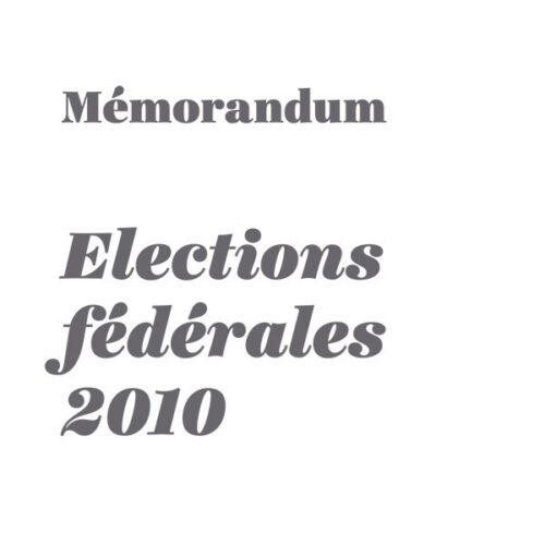 Mémorandum CAL 2010