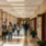 enseignement couloir école