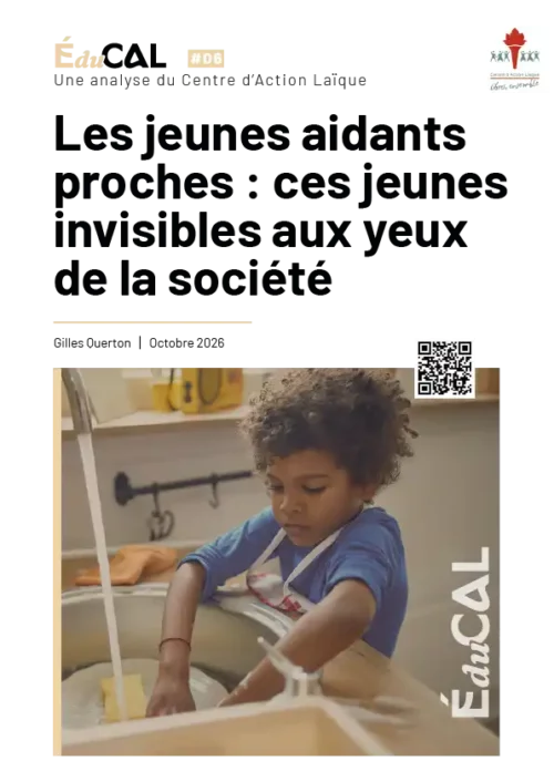 Note EduCAL Les jeunes aidants proches : ces jeunes invisibles aux yeux de la société